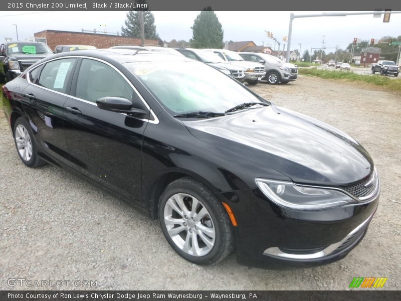 Black / Black/Linen 2015 Chrysler 200 Limited