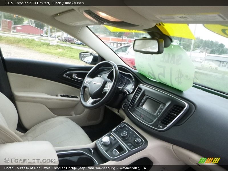 Black / Black/Linen 2015 Chrysler 200 Limited