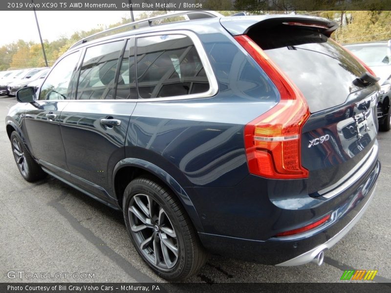 Denim Blue Metallic / Blonde 2019 Volvo XC90 T5 AWD Momentum