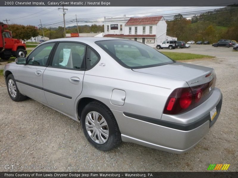 Galaxy Silver Metallic / Neutral Beige 2003 Chevrolet Impala
