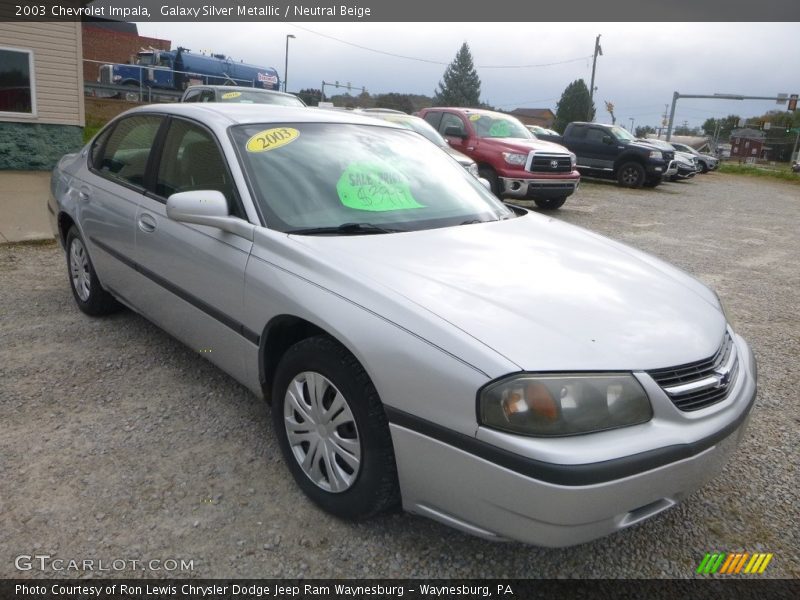 Galaxy Silver Metallic / Neutral Beige 2003 Chevrolet Impala