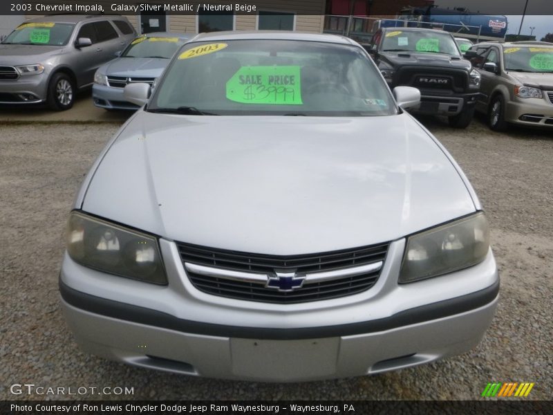 Galaxy Silver Metallic / Neutral Beige 2003 Chevrolet Impala