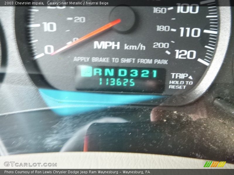 Galaxy Silver Metallic / Neutral Beige 2003 Chevrolet Impala