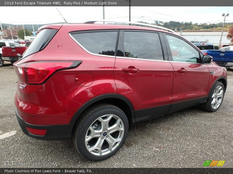 Ruby Red / Medium Light Stone 2019 Ford Escape Titanium 4WD