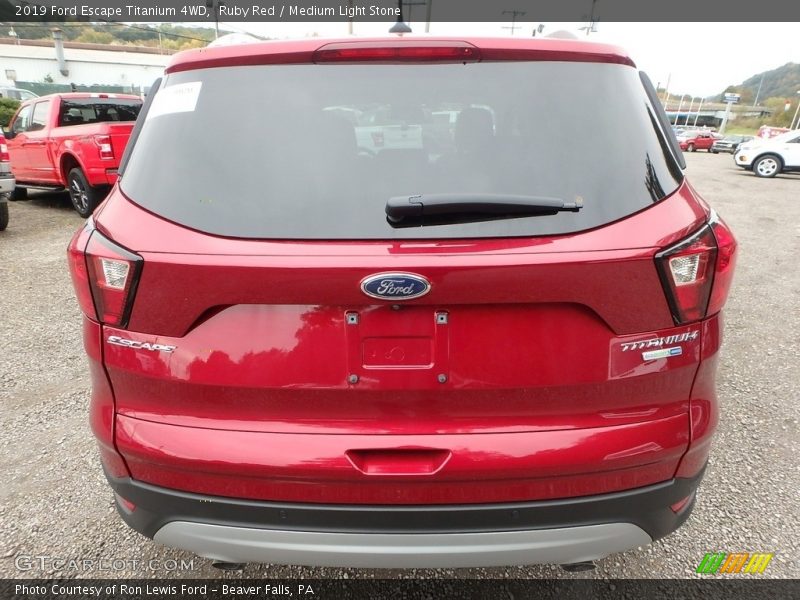 Ruby Red / Medium Light Stone 2019 Ford Escape Titanium 4WD