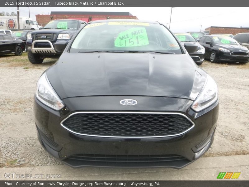 Tuxedo Black Metallic / Charcoal Black 2015 Ford Focus S Sedan