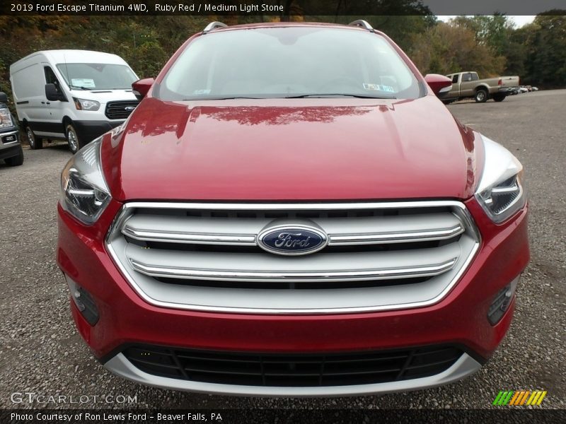 Ruby Red / Medium Light Stone 2019 Ford Escape Titanium 4WD