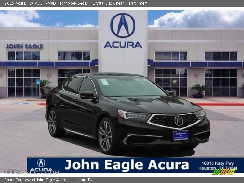 Crystal Black Pearl / Parchment 2019 Acura TLX V6 SH-AWD Technology Sedan