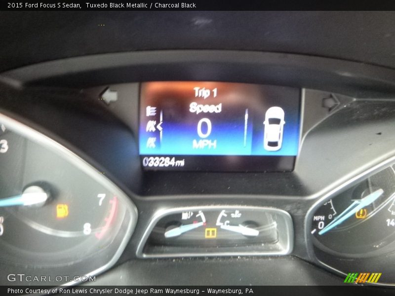 Tuxedo Black Metallic / Charcoal Black 2015 Ford Focus S Sedan