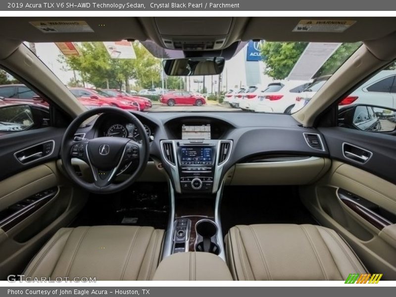 Crystal Black Pearl / Parchment 2019 Acura TLX V6 SH-AWD Technology Sedan