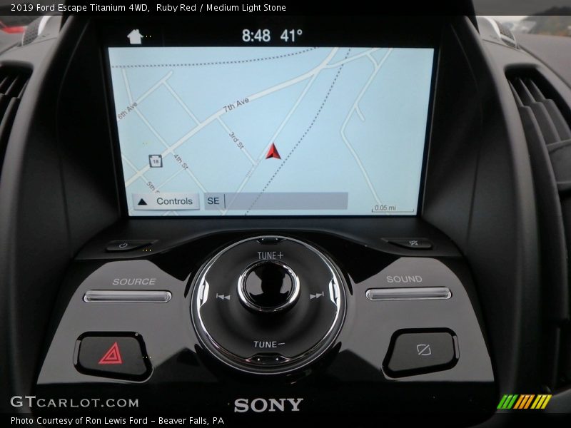 Navigation of 2019 Escape Titanium 4WD