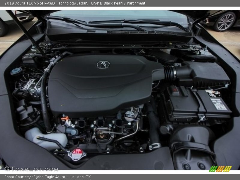 Crystal Black Pearl / Parchment 2019 Acura TLX V6 SH-AWD Technology Sedan