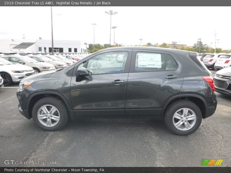 Nightfall Gray Metallic / Jet Black 2019 Chevrolet Trax LS AWD