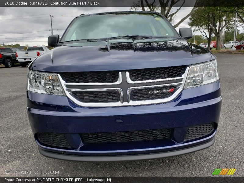 Contusion Blue Pearl / Black 2018 Dodge Journey SE