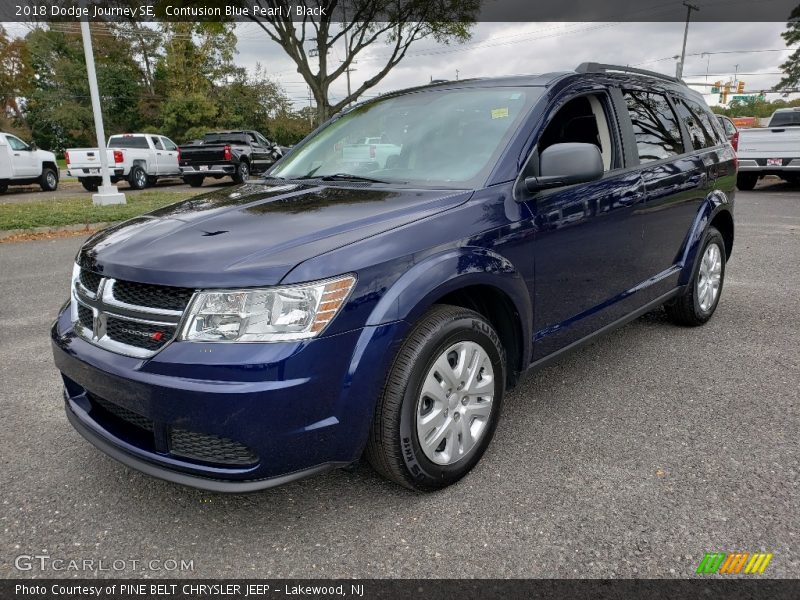 Contusion Blue Pearl / Black 2018 Dodge Journey SE