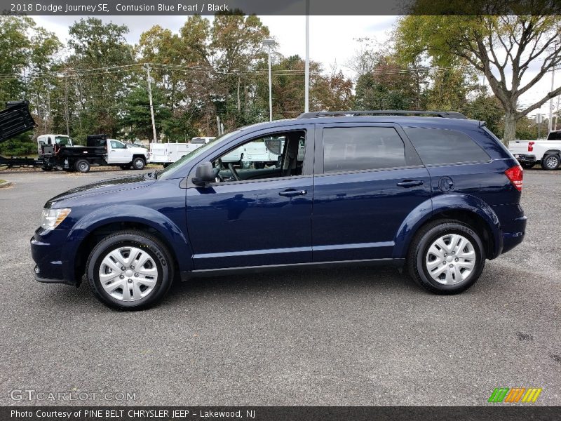 Contusion Blue Pearl / Black 2018 Dodge Journey SE