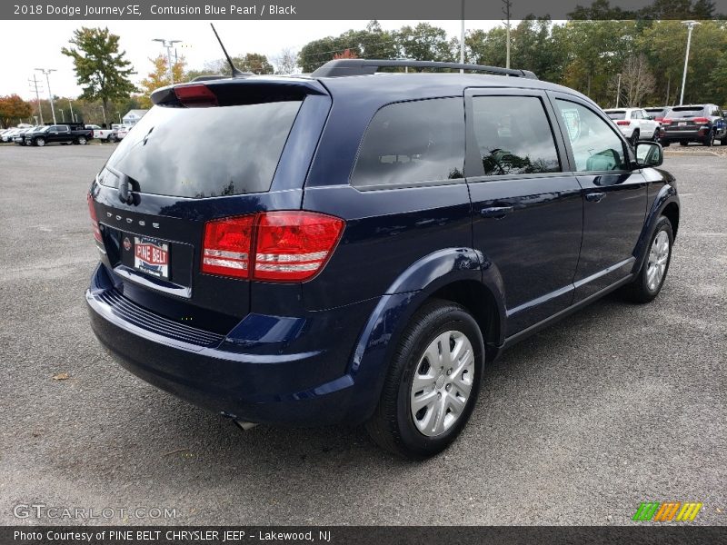 Contusion Blue Pearl / Black 2018 Dodge Journey SE