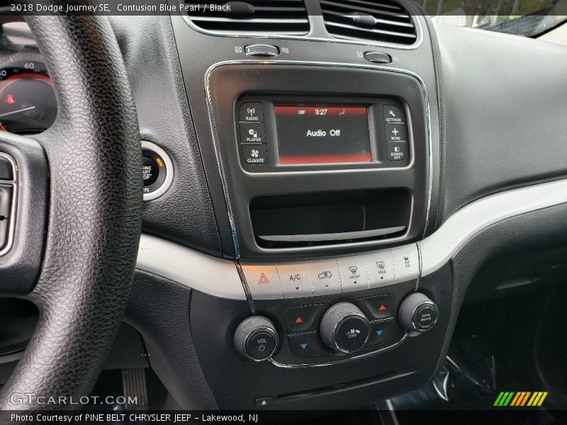 Contusion Blue Pearl / Black 2018 Dodge Journey SE