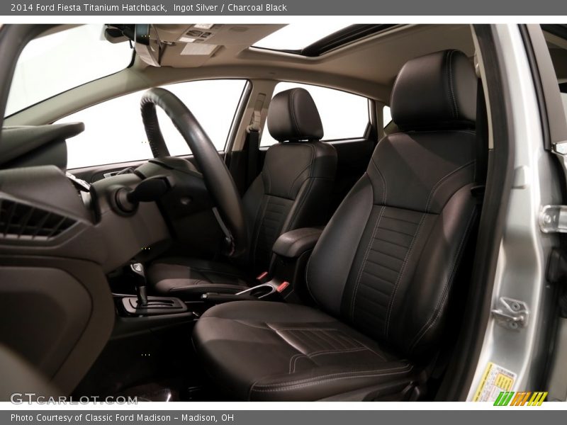Ingot Silver / Charcoal Black 2014 Ford Fiesta Titanium Hatchback