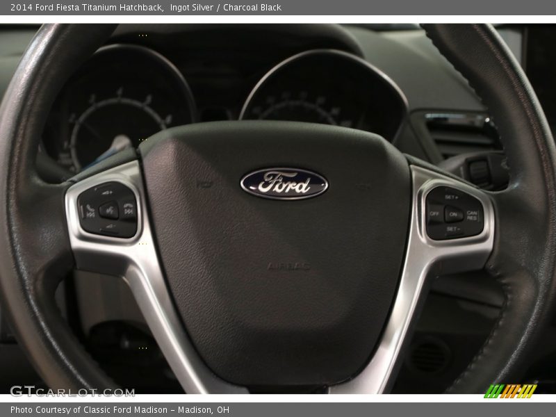 Ingot Silver / Charcoal Black 2014 Ford Fiesta Titanium Hatchback