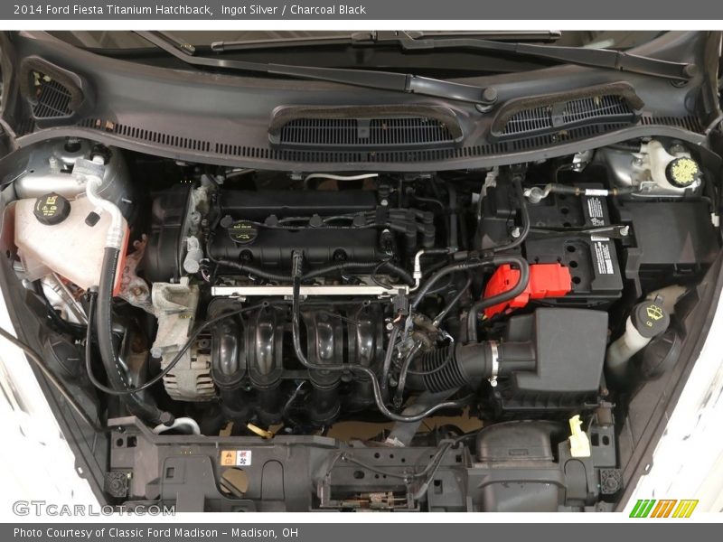 Ingot Silver / Charcoal Black 2014 Ford Fiesta Titanium Hatchback