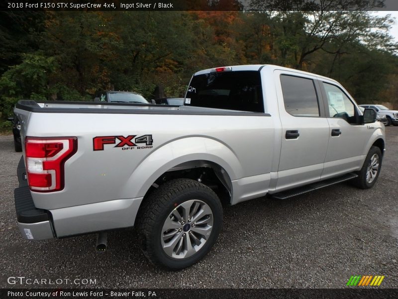 Ingot Silver / Black 2018 Ford F150 STX SuperCrew 4x4