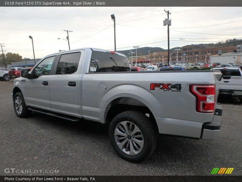 Ingot Silver / Black 2018 Ford F150 STX SuperCrew 4x4