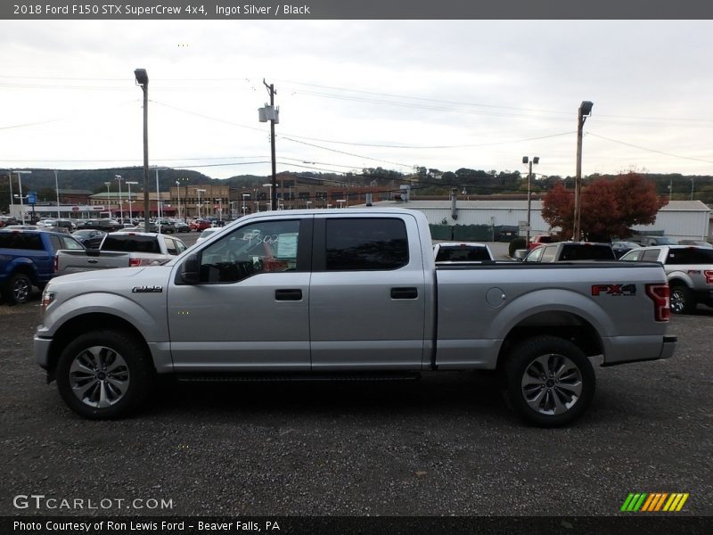 Ingot Silver / Black 2018 Ford F150 STX SuperCrew 4x4