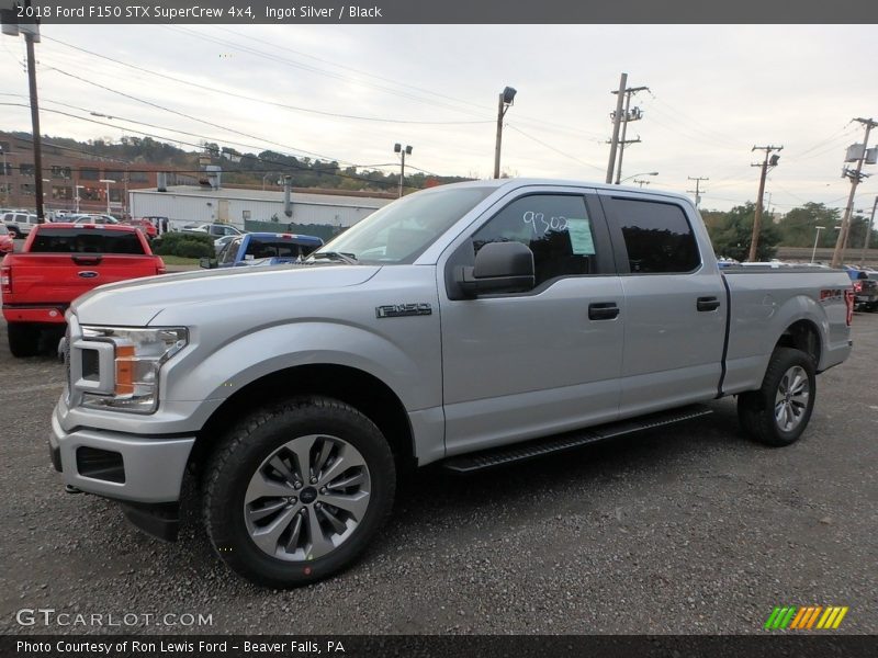 Ingot Silver / Black 2018 Ford F150 STX SuperCrew 4x4