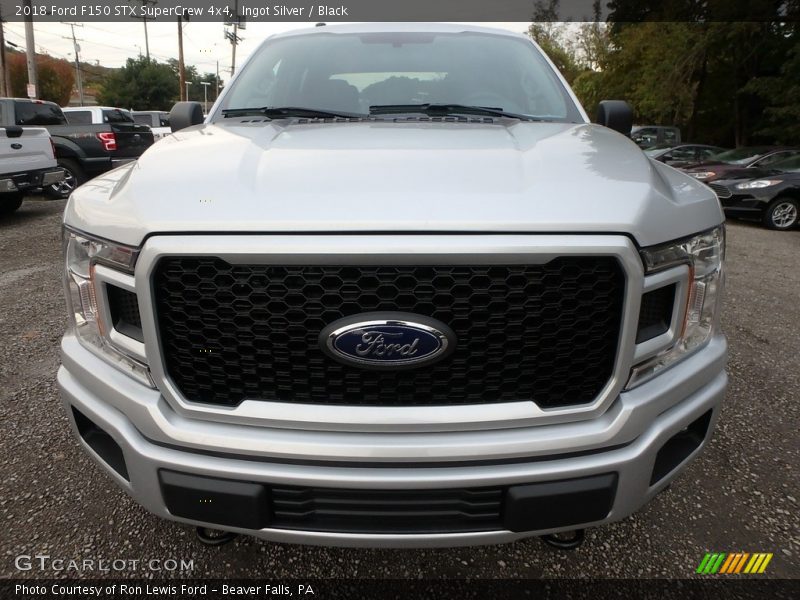 Ingot Silver / Black 2018 Ford F150 STX SuperCrew 4x4