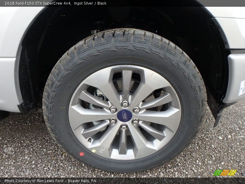 Ingot Silver / Black 2018 Ford F150 STX SuperCrew 4x4