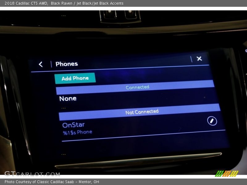 Black Raven / Jet Black/Jet Black Accents 2018 Cadillac CTS AWD