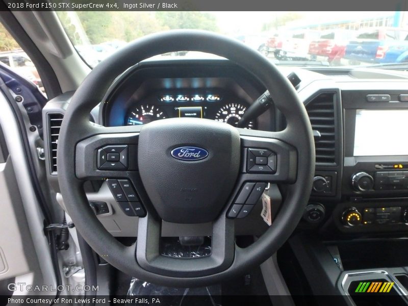 Ingot Silver / Black 2018 Ford F150 STX SuperCrew 4x4
