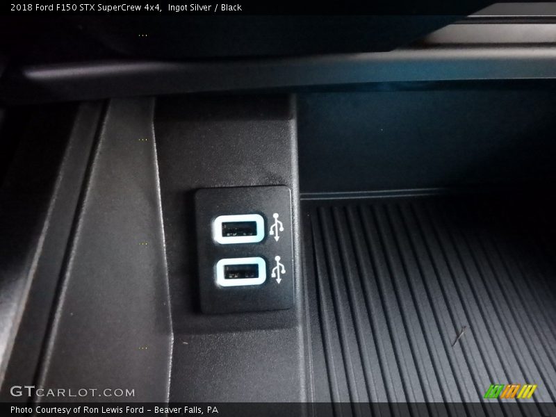 Ingot Silver / Black 2018 Ford F150 STX SuperCrew 4x4