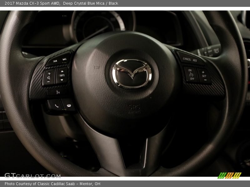 Deep Crystal Blue Mica / Black 2017 Mazda CX-3 Sport AWD