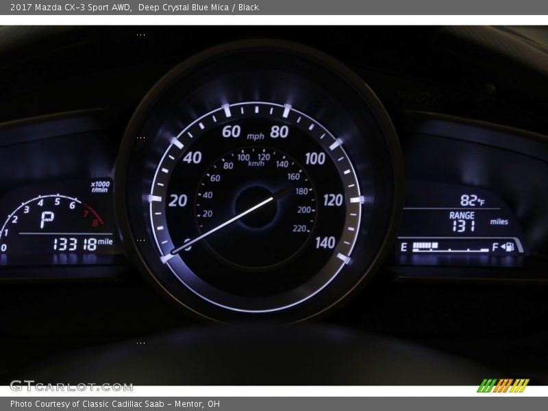 Deep Crystal Blue Mica / Black 2017 Mazda CX-3 Sport AWD