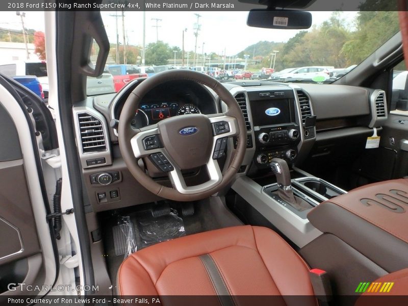 White Platinum / Dark Marsala 2018 Ford F150 King Ranch SuperCrew 4x4