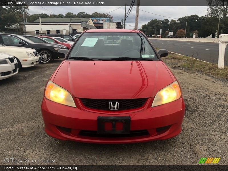 Rallye Red / Black 2005 Honda Civic Value Package Coupe