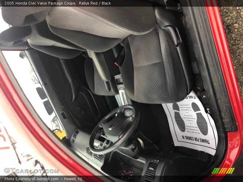 Rallye Red / Black 2005 Honda Civic Value Package Coupe