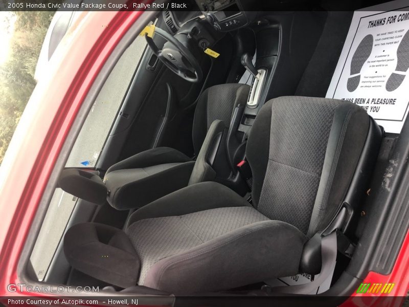 Rallye Red / Black 2005 Honda Civic Value Package Coupe