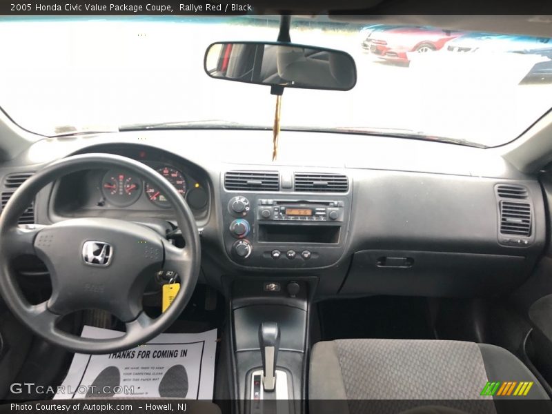 Rallye Red / Black 2005 Honda Civic Value Package Coupe