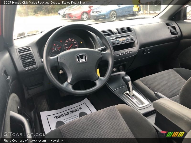 Rallye Red / Black 2005 Honda Civic Value Package Coupe