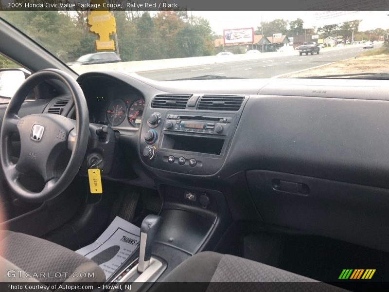 Rallye Red / Black 2005 Honda Civic Value Package Coupe