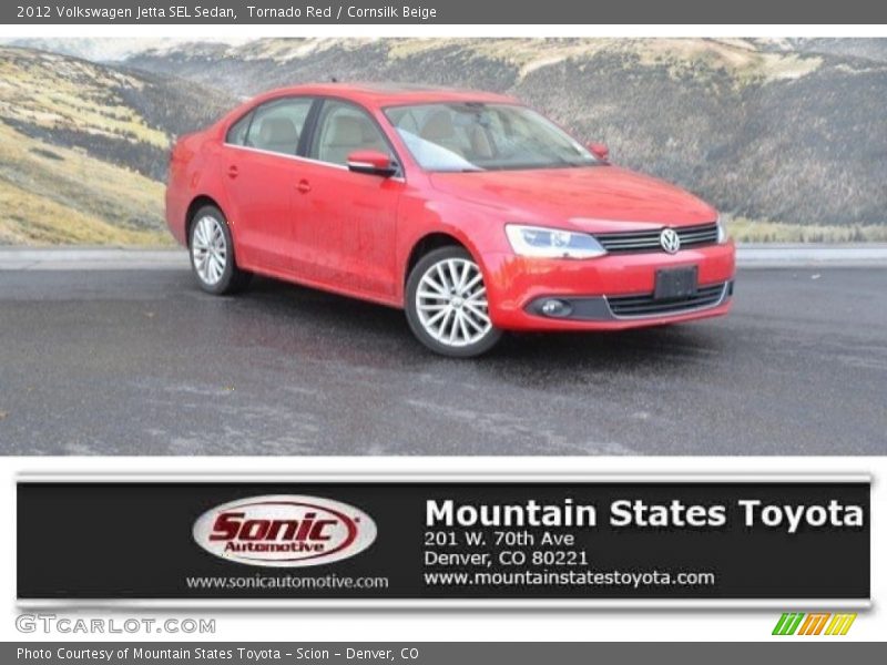 Tornado Red / Cornsilk Beige 2012 Volkswagen Jetta SEL Sedan