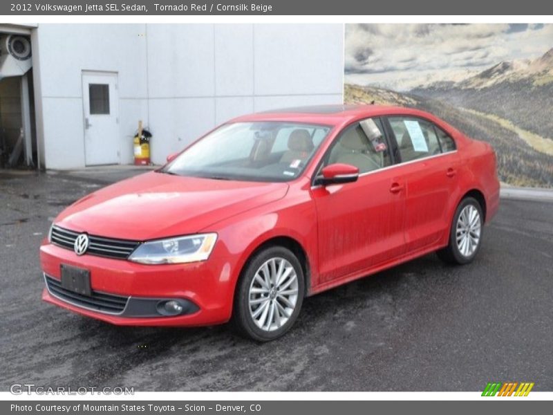 Tornado Red / Cornsilk Beige 2012 Volkswagen Jetta SEL Sedan