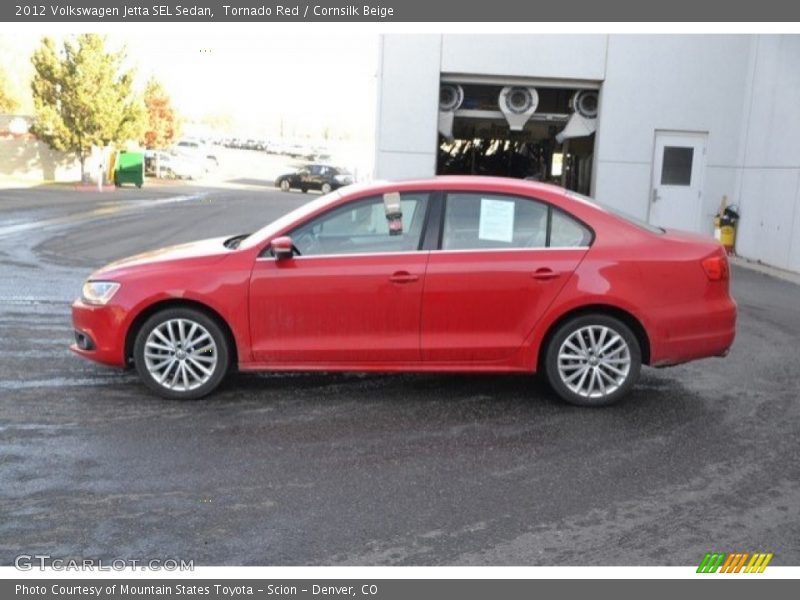 Tornado Red / Cornsilk Beige 2012 Volkswagen Jetta SEL Sedan