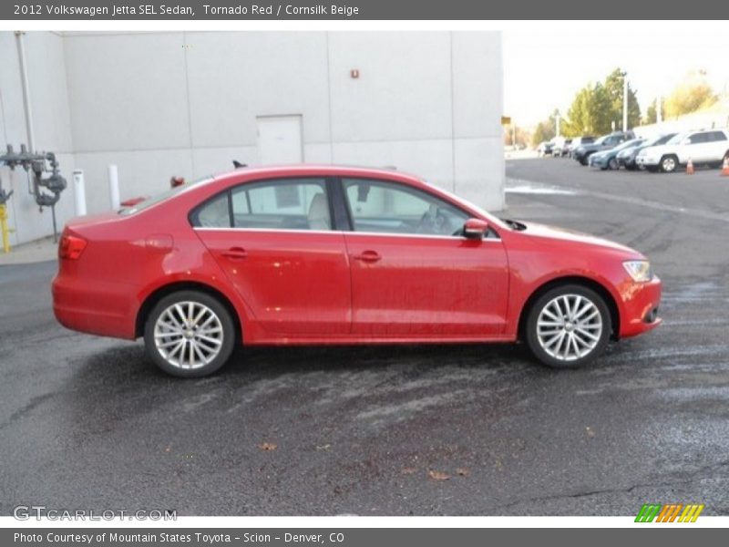 Tornado Red / Cornsilk Beige 2012 Volkswagen Jetta SEL Sedan