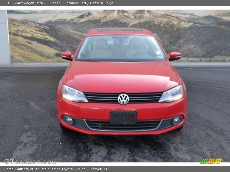 Tornado Red / Cornsilk Beige 2012 Volkswagen Jetta SEL Sedan