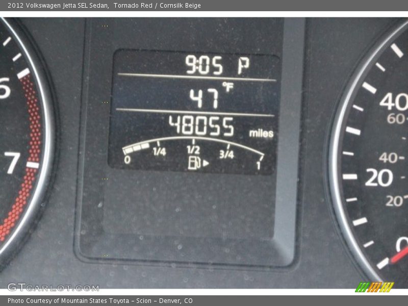 Tornado Red / Cornsilk Beige 2012 Volkswagen Jetta SEL Sedan