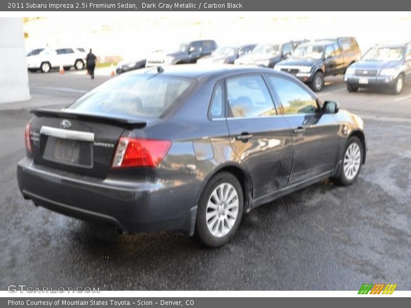 Dark Gray Metallic / Carbon Black 2011 Subaru Impreza 2.5i Premium Sedan